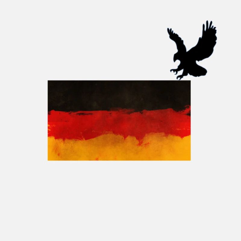 Drapeau allemand aigle