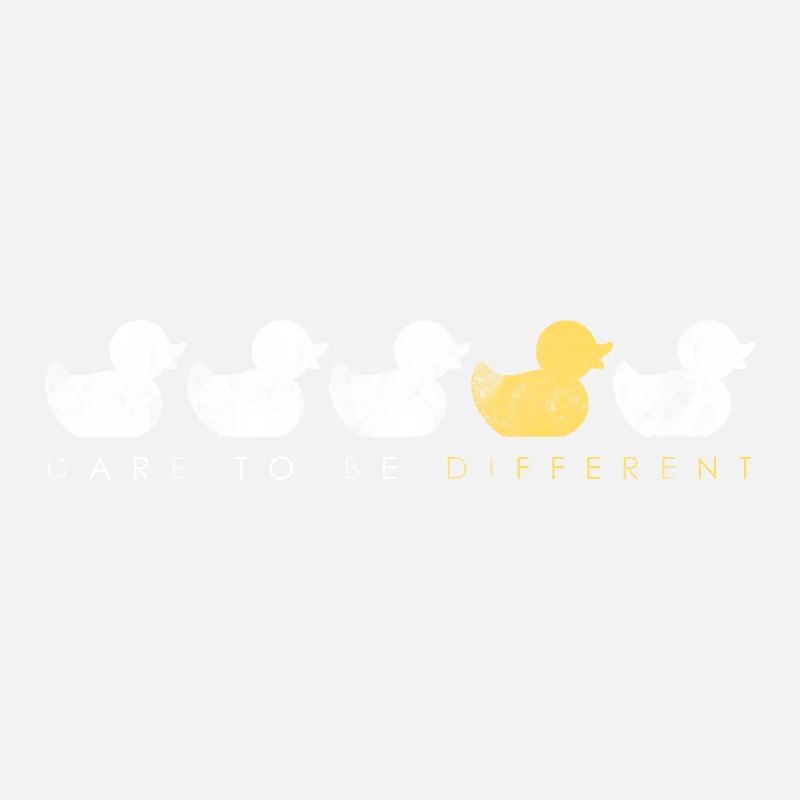 Soyez différent. Poussin de canard