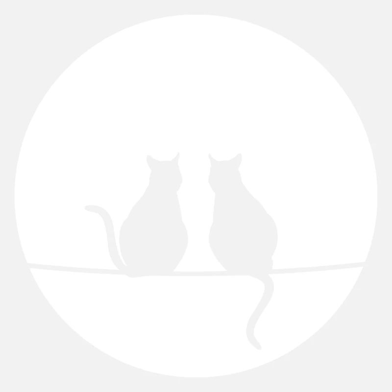 Chats au clair de lune