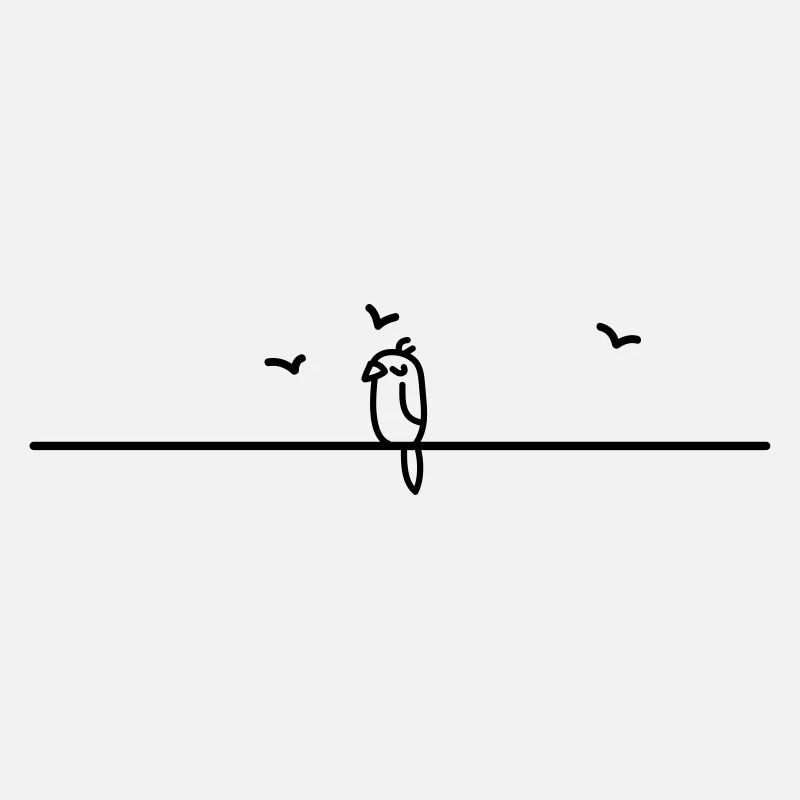 oiseau endormi