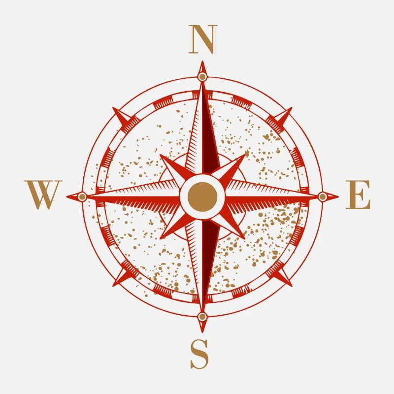 Icône Compas Navigation Idée de cadeau rétro
