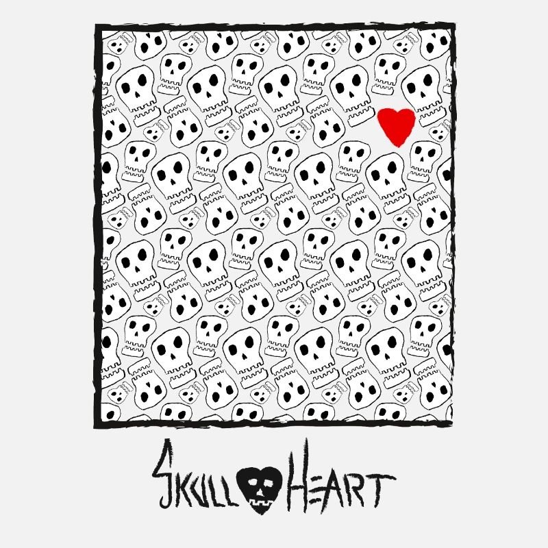 Skull Pattern SkullHeart