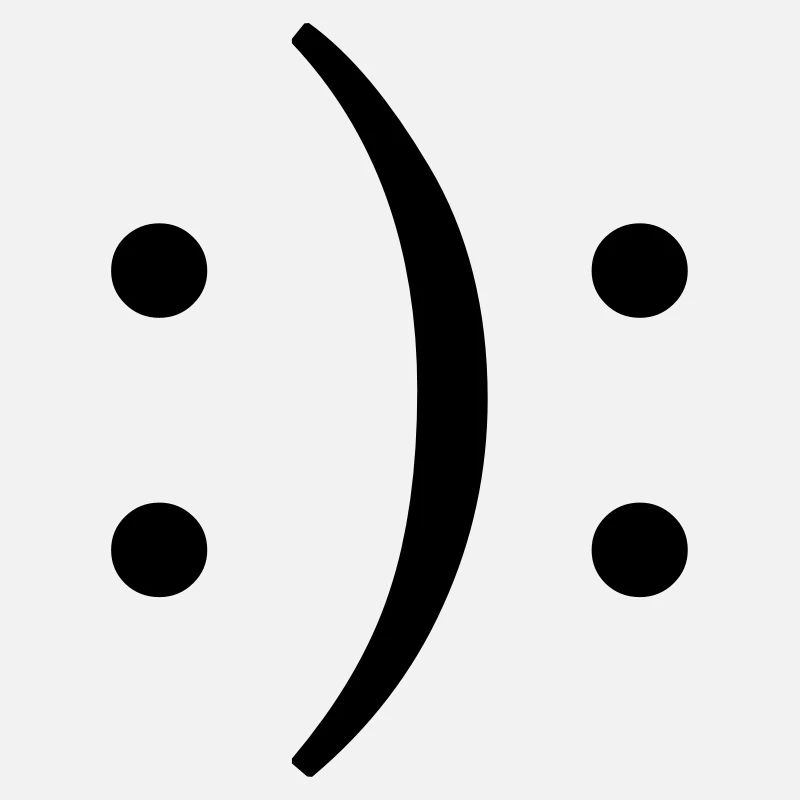 Visage souriant et triste