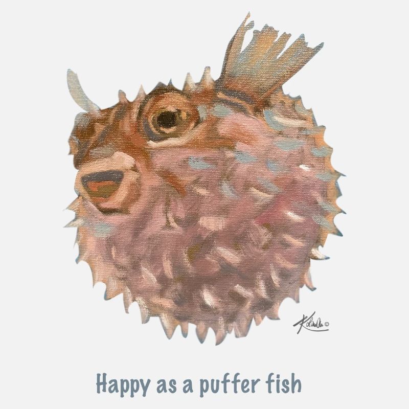 Happy puffer fish