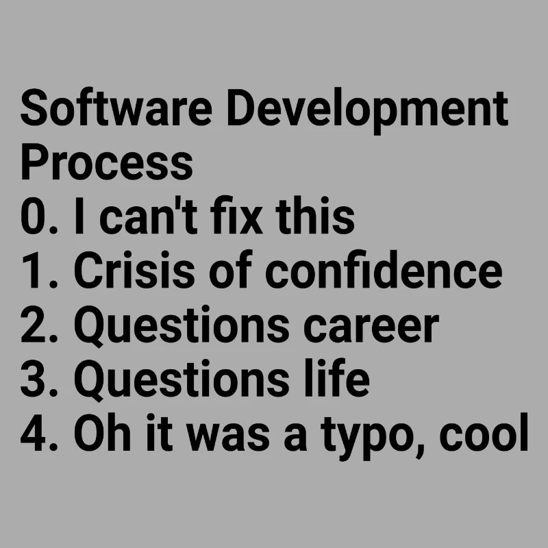 Software Development Process: Crisis to Typo!