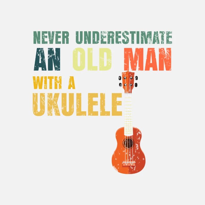 Ukulele Alter Mann Papa Opa Geschenk