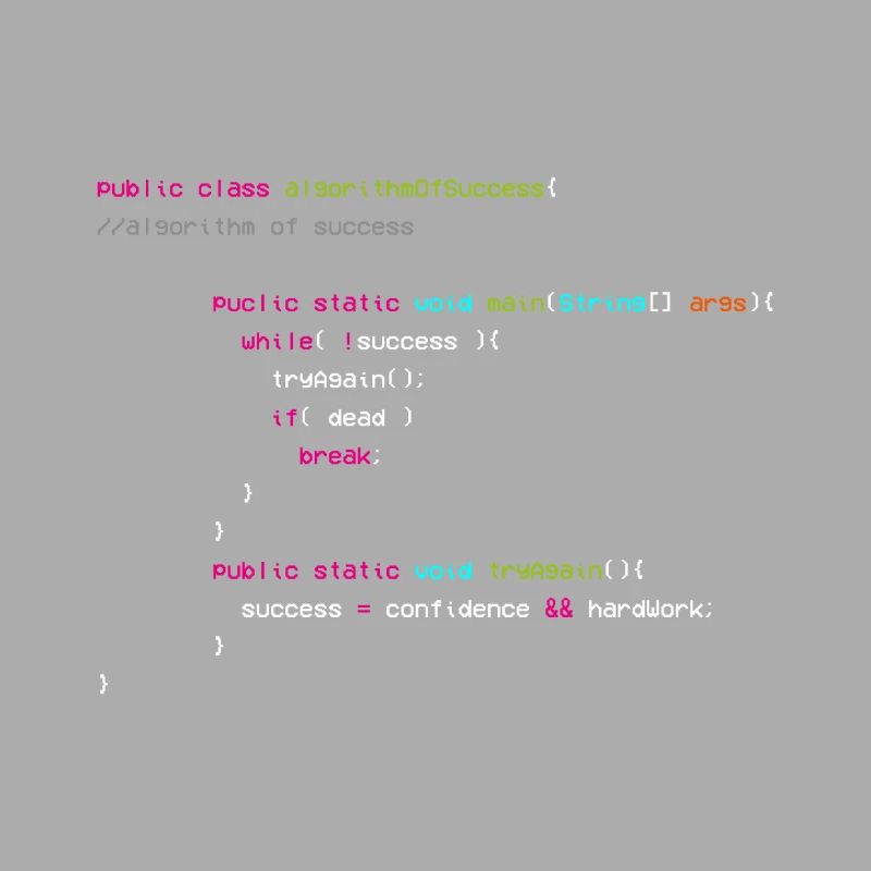 Algorithm Of Success - Coder - Informatiker