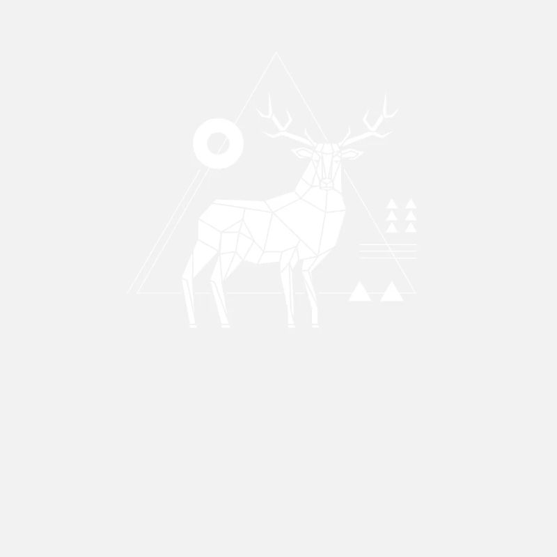 Hirsch Polygon Geometrie Rotwild Low Poly Wildtier