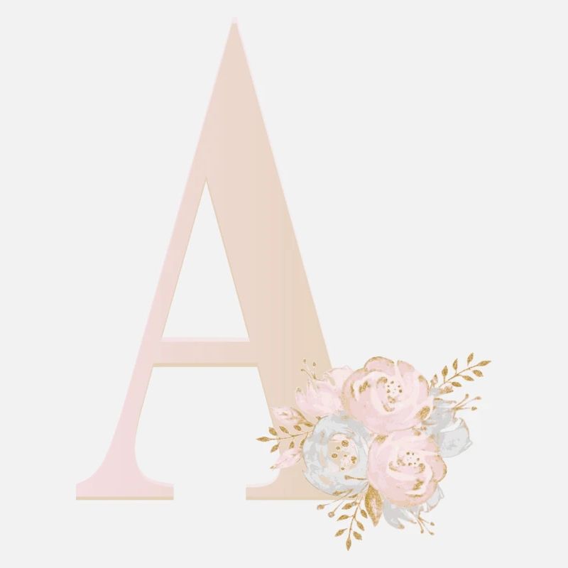 BUCHSTABEN A MIT BLUMEN