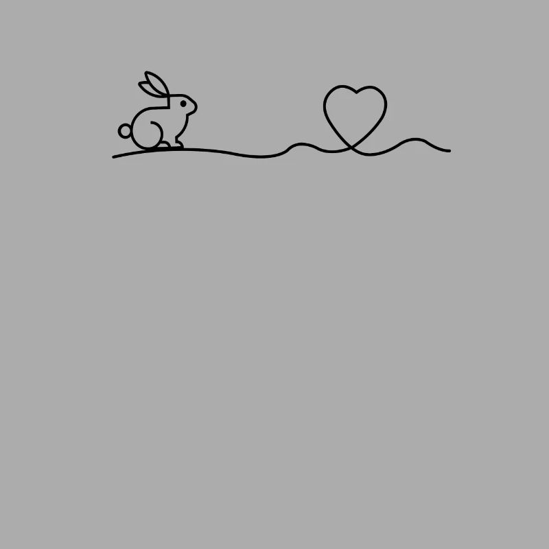 Dwarf Widder Rabbit Heart Easter Gift