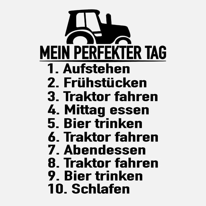 Bauernhof Landwirte Bauern Tagesplan Traktor Bauer
