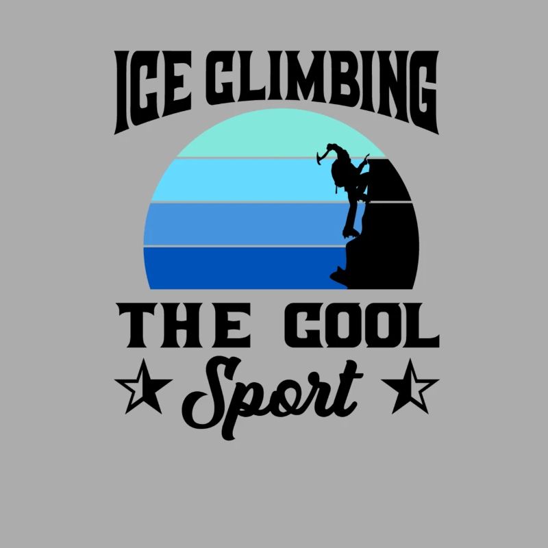 Eiskletterer Eisklettern Sportler Eis Klettern