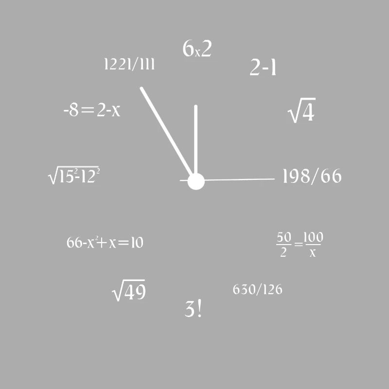 Mathématicien Math Horloge Math Meme Joke Math