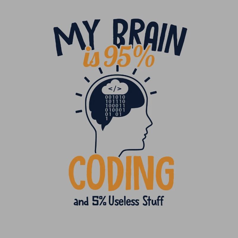 My Brain is 95% Coding Softwareingenieur Coder