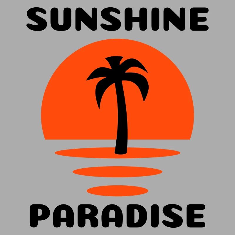 Sunshine, paradise (Half Sun, Palm Tree)