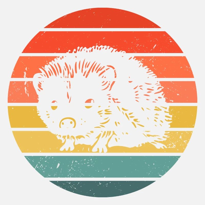 Hedgie Retro Sunset Hérisson