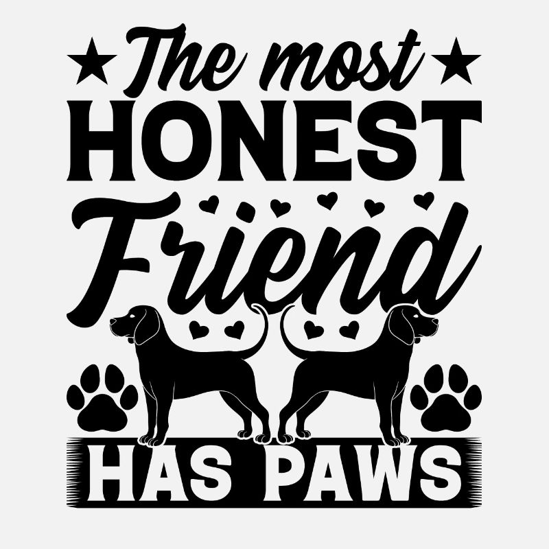 Propriétaire de chien L’ami le plus honnête a des pattes de chiens