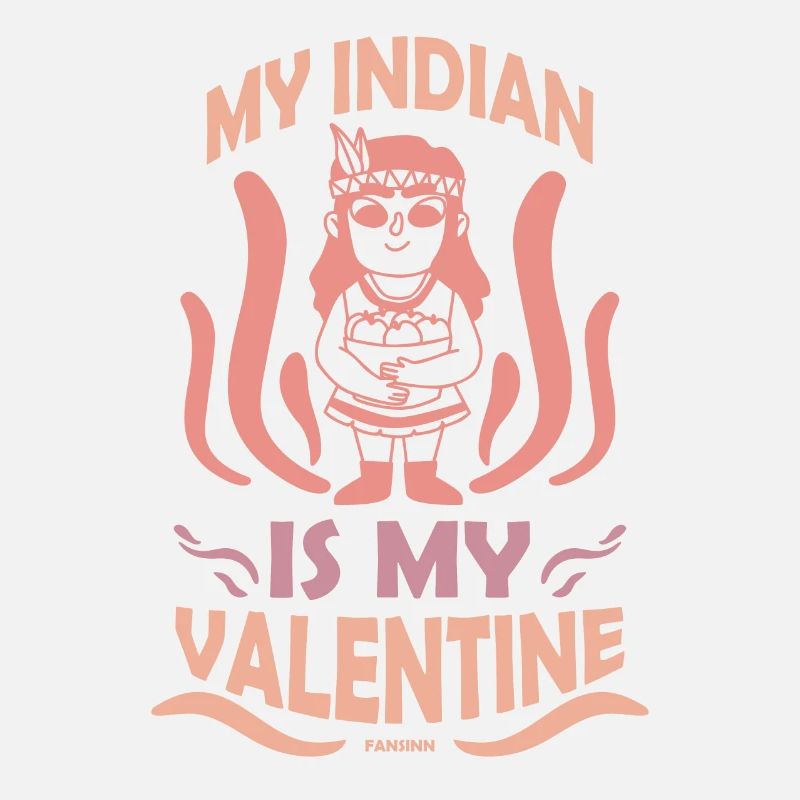 Mon Indien est mon Valentin Peuple Autochtone USA