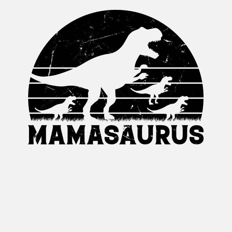 Mamasaurus Rex Dinosaur Triplet Dino - Mom with th