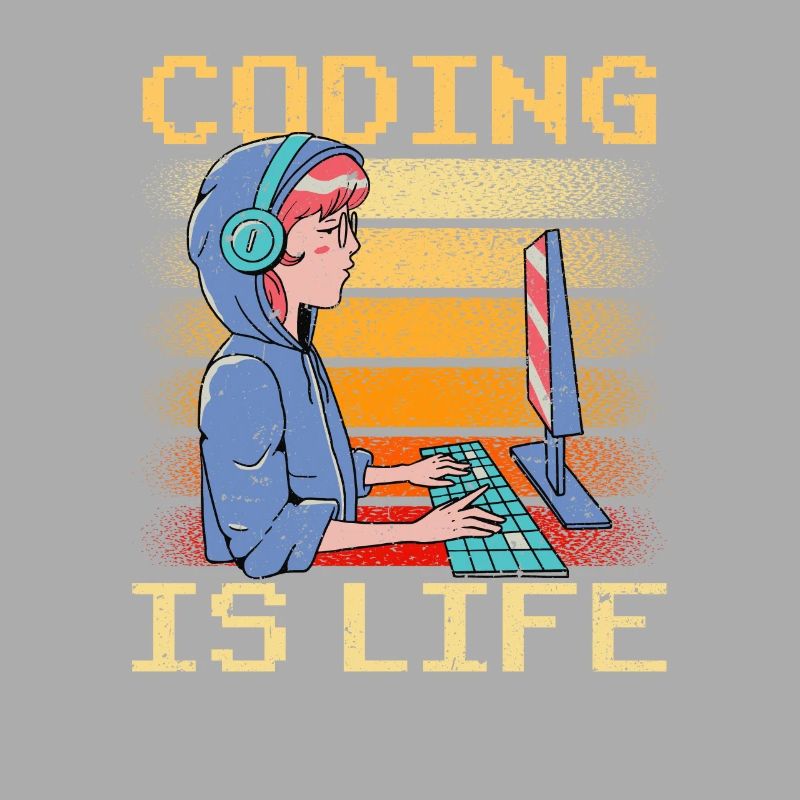 Coding is Life Coder Code Programmer