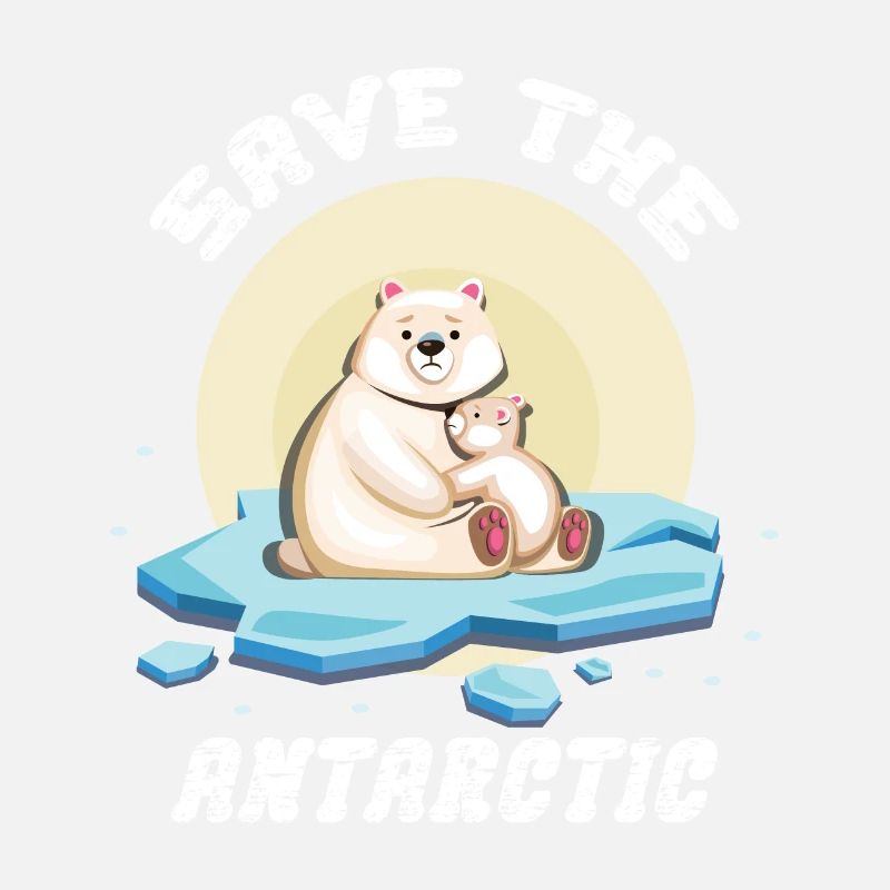 Speichern Sie Den Antarktischen Eisbären Eisbär