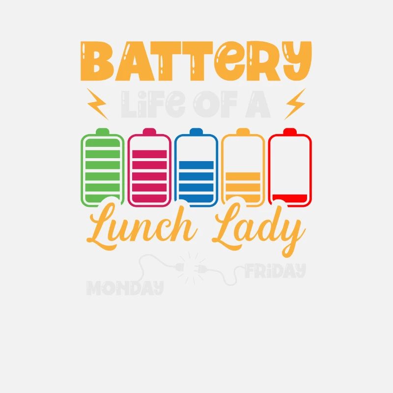 Batterielebensdauer Einer Lunch Lady Cafeteria