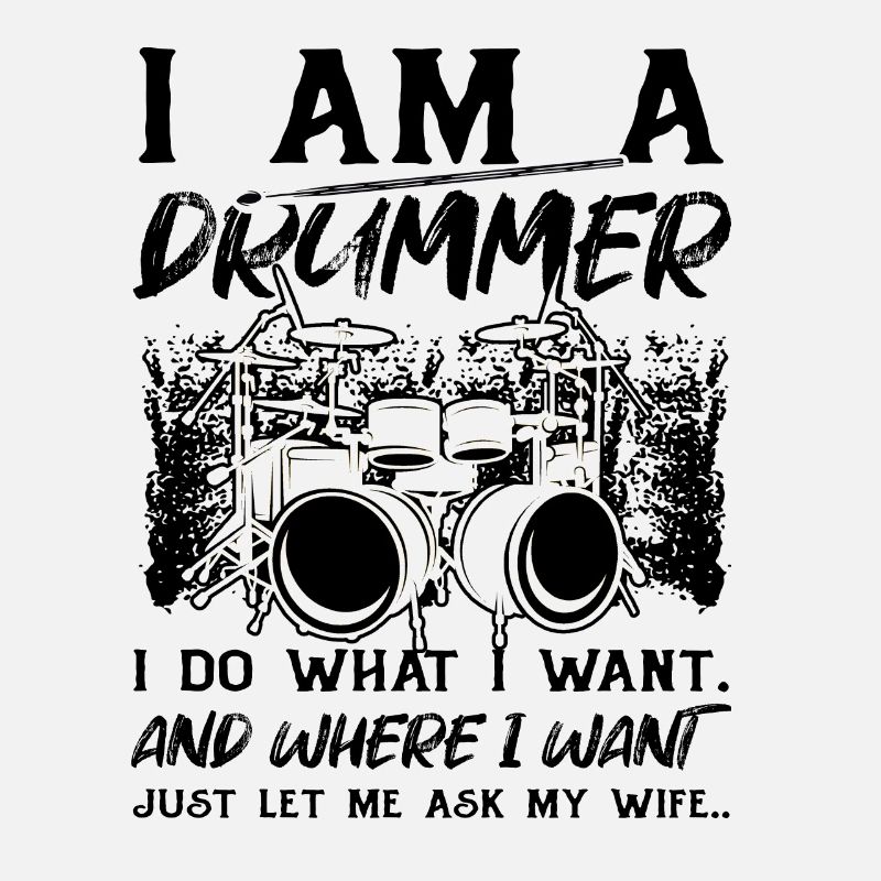 Funny Drum Player Drummer Musician