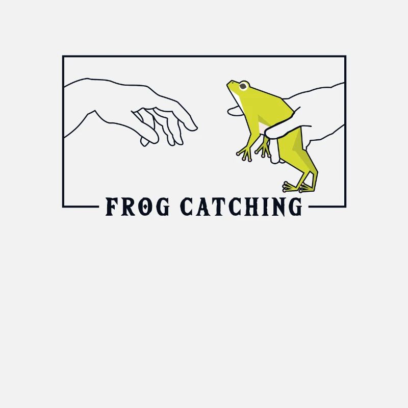 Michelangelo Création d’Adam Frog Catching