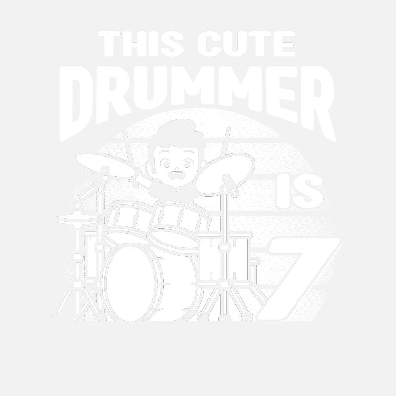 Birthday Drummer Boy - Ce batteur mignon a 7 ans