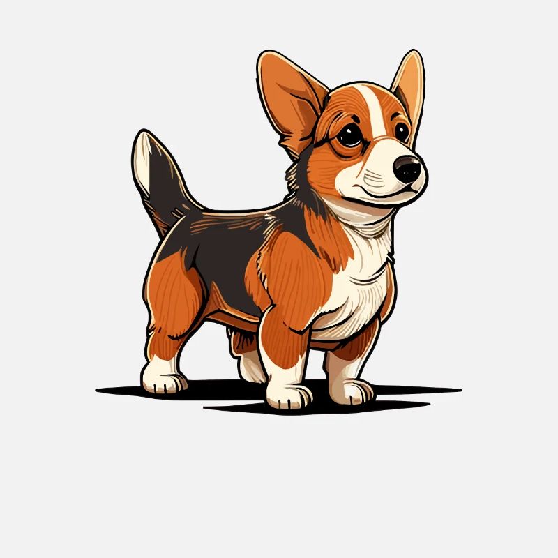Dog in comic style