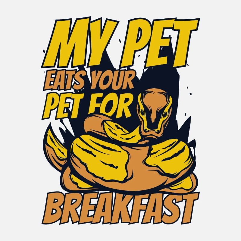 Mon animal mange votre animal de compagnie pour le petit déjeuner Python Banane