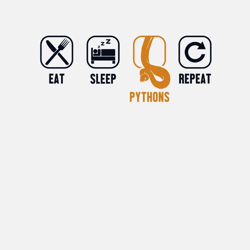 Eat Sleep Pythons Repeat Python Schlange Banana