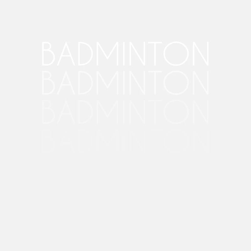 Lettrage de badminton