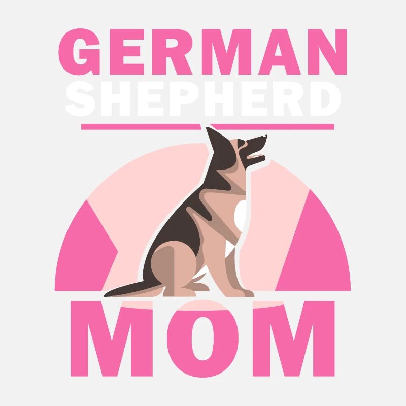 German Shepherd Mom Lover Pet Cute