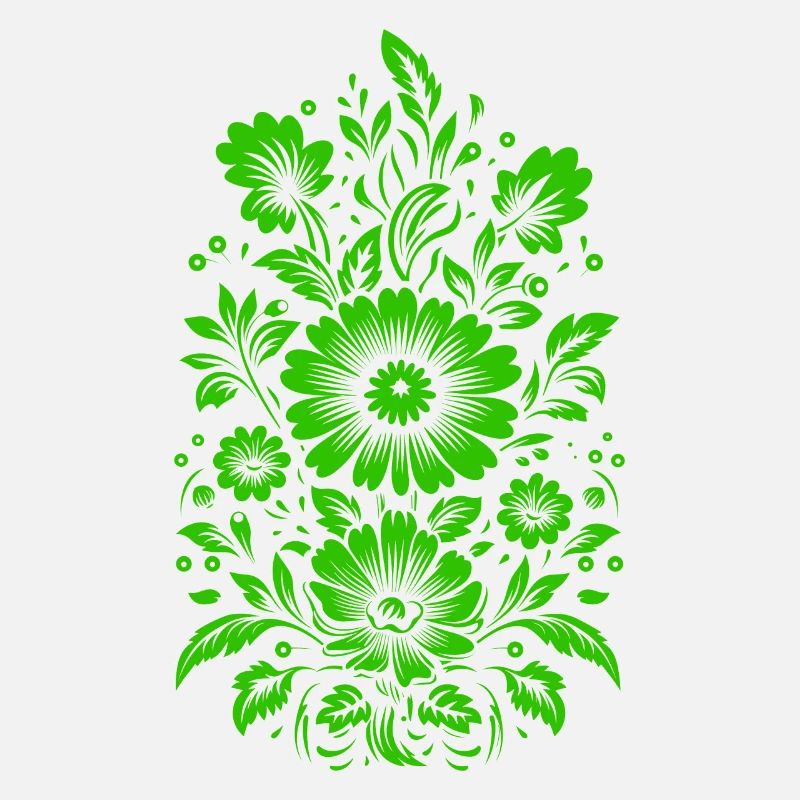 Beautiful green floral pattern