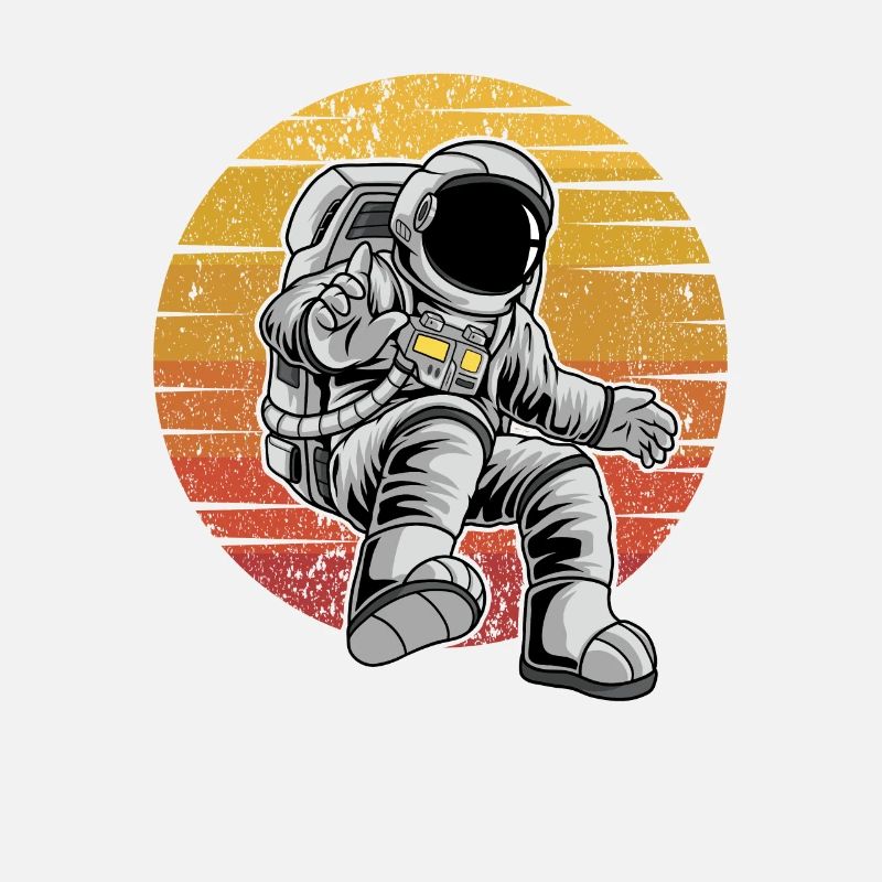 Cosmonaute Rétro Vaisseau Spatial Taikonaut Spaceman