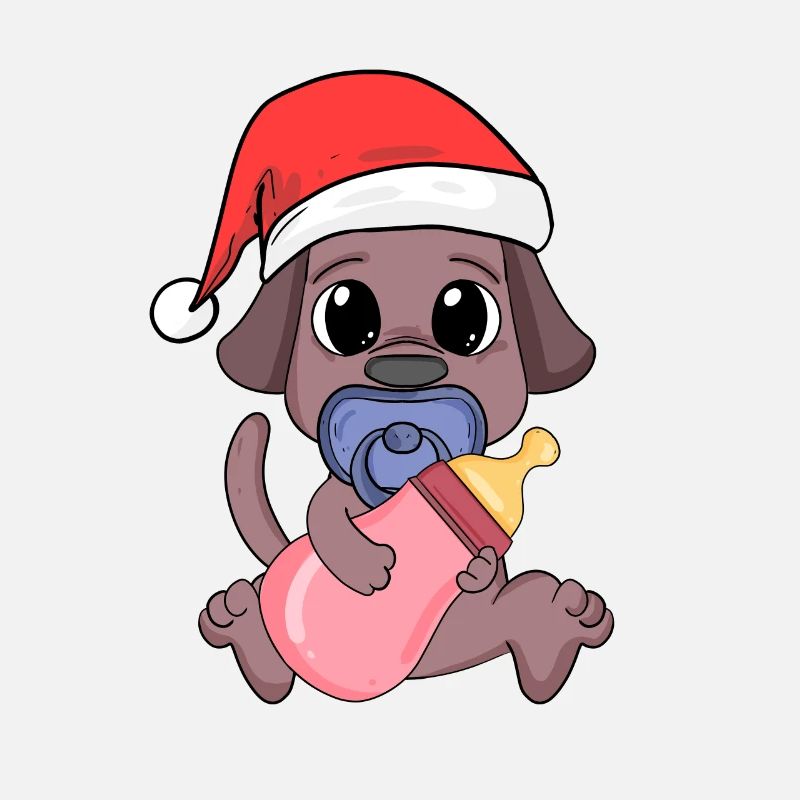 Chien Bébé Noël