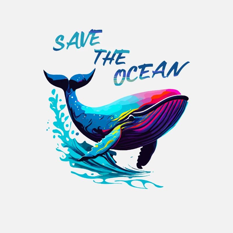 Save the Ocean. Baleine