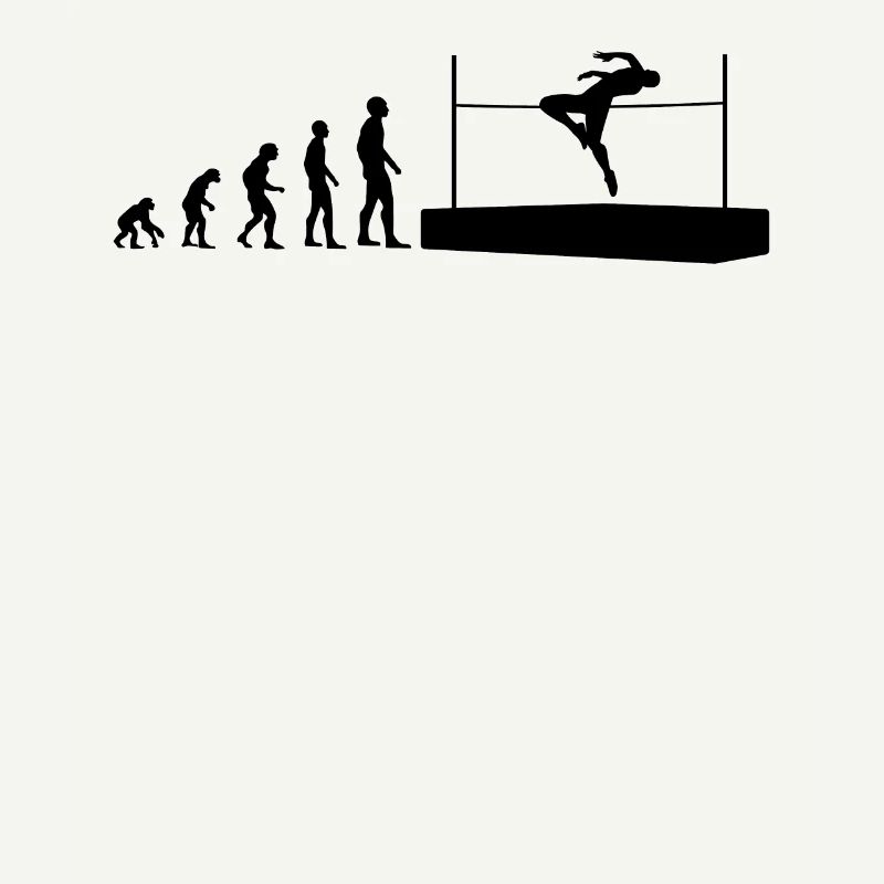 Evolution Hochsprung Athlet Evolutionär
