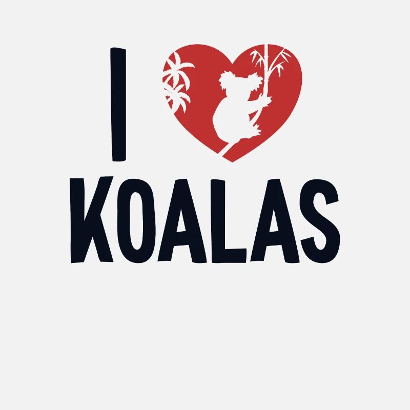 Ich liebe Koalas Koalabär Eukalyptus-Liebhaber Koala