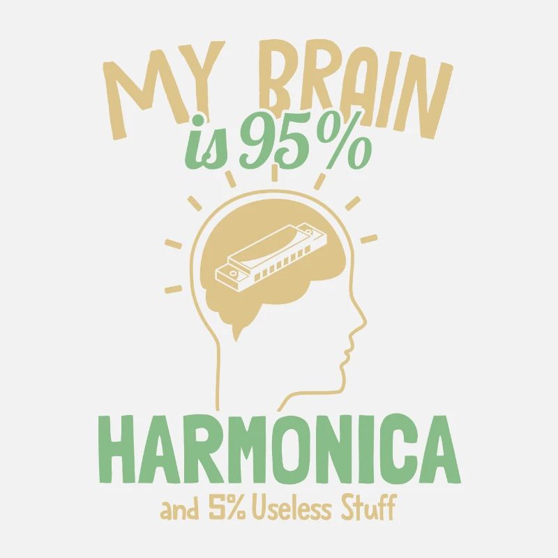 Mon cerveau est composé à 95 % d'harmonica, d'harmoniciste et de harpe à bouche