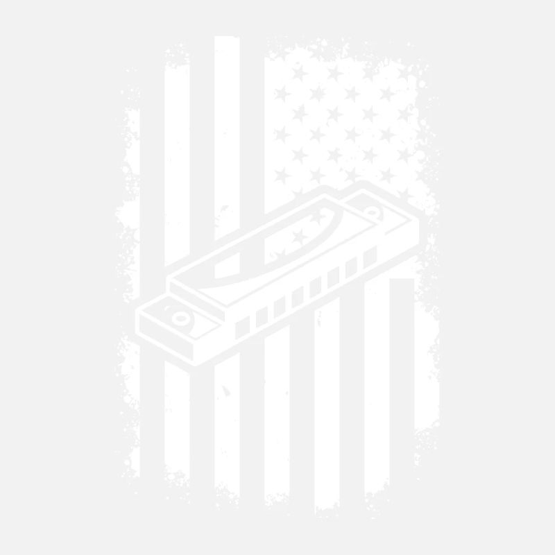 Harmonica US Flag Harmonica Musicien Harmonica Ins
