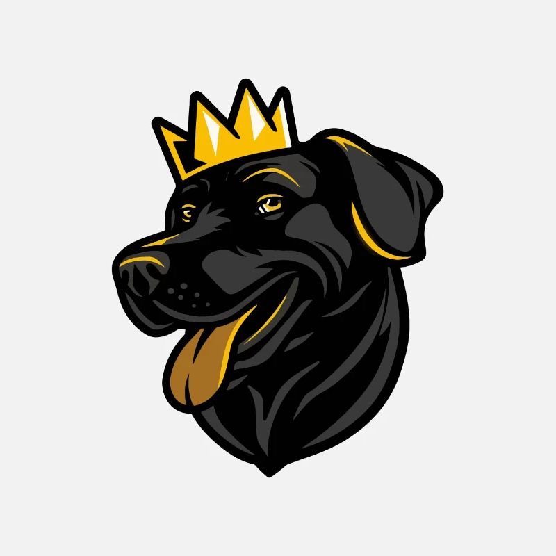 Labrador Dog Head Crown