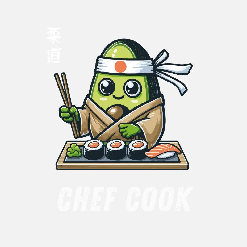 Chef Cuisinier Avocat Cuisson Grill Master