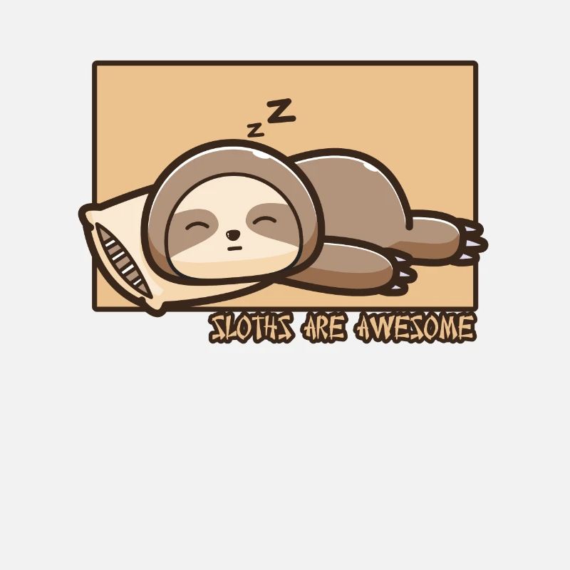 Sloth Doodle Chinese Hanzi Folivora