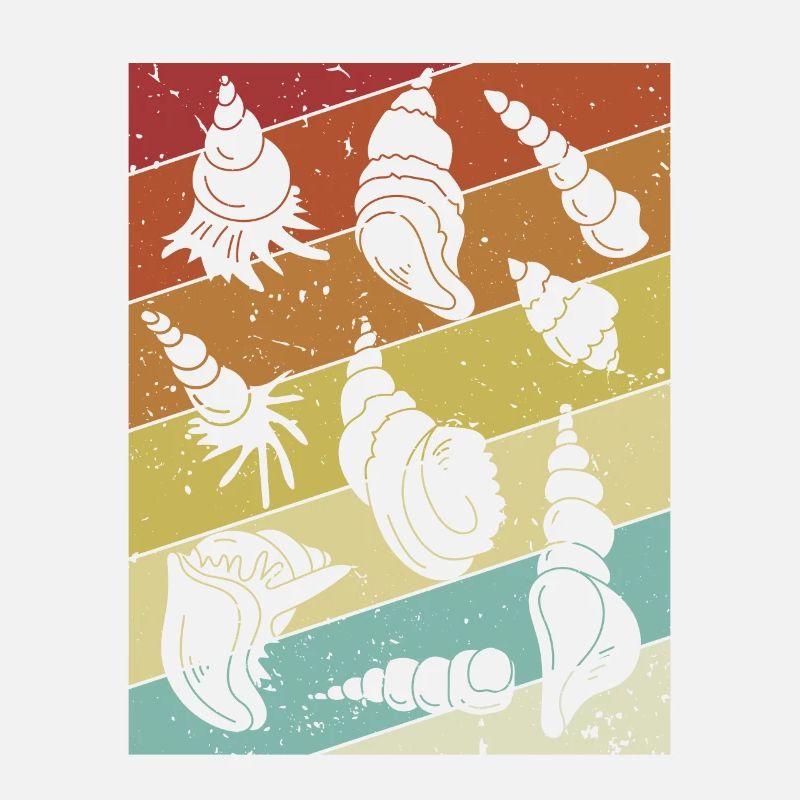 Retro Shelling Bag Bivalvia Shell Hunter Muschel