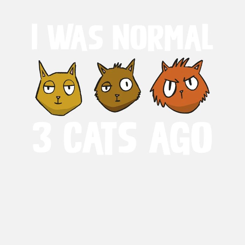 J’étais devant 3 chats motif de chat drôle normal
