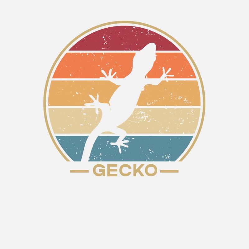 Retro Gekkota Schopfeidechse Gecko Experte Leopard