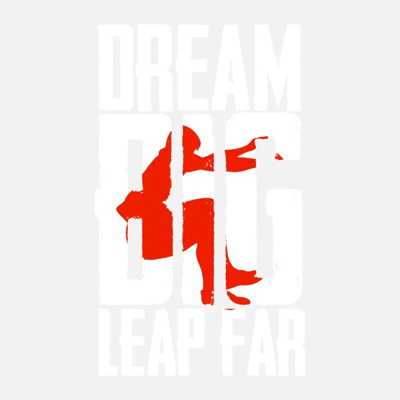 Weitsprung Weitspringen Dream Big Leap Far