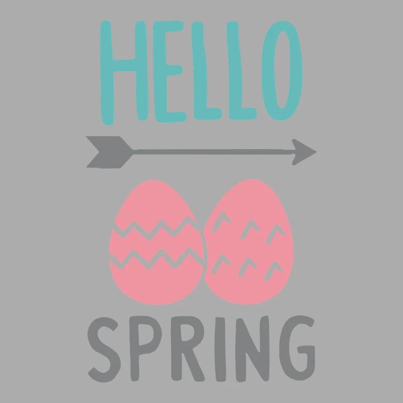 Hello Spring Spring Design with Easter Eggs